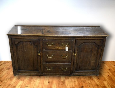 Lot 46 - An 18th Century oak dresser base/sideboard