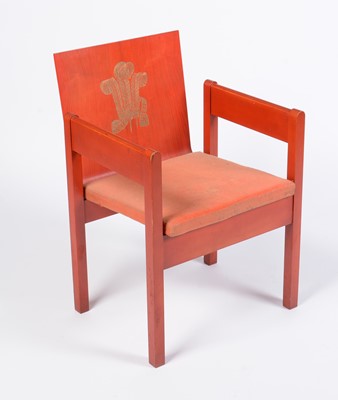Lot 34 - Retro vintage investiture chair from the 1969 Prince of Wales Investiture