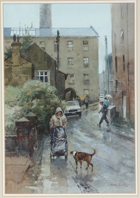 Lot 47 - George Busby FRSA - Rainy Day | watercolour