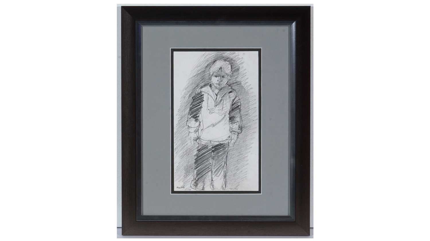 Lot 32 - Tom Dack - Mischief | pencil drawing