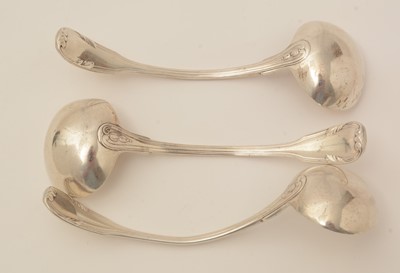 Lot 153 - A part set of late 19th Century French silver flatware and cutlery