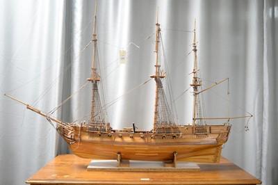 Lot 374 - A scratch built model of the HMS Trincombe