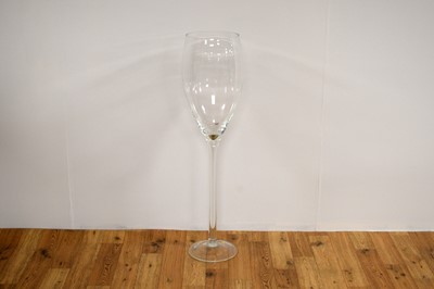 Lot 369 - An extravagant decorative champagne glass, of large proportions.