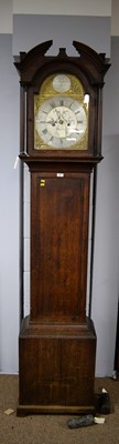 Lot 69 - A  oak longcase/'grandfather' clock by Archibald Strachan of Tanfield, late 18th/19th Century.
