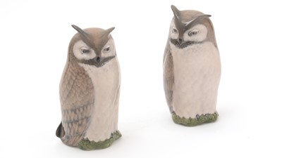 Lot 702 - Two Royal Copenhagen Long Eared Owls
