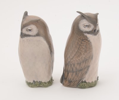 Lot 702 - Two Royal Copenhagen Long Eared Owls
