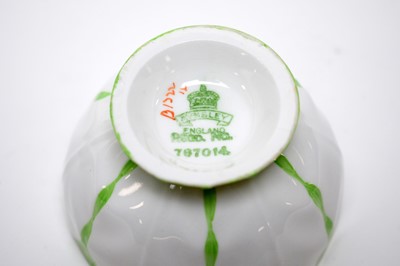 Lot 280 - An Aynsley ‘Green Butterfly’ pattern tea service.