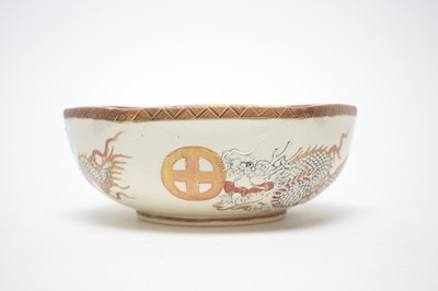 Lot 323 - A Meiji Japanese Satsuma ware bowl.