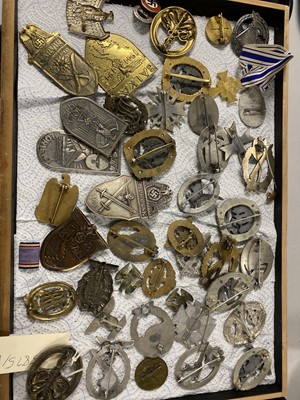 Lot 320 - A collection of early 20th Century and later military medals, commemorative medallions and badges.