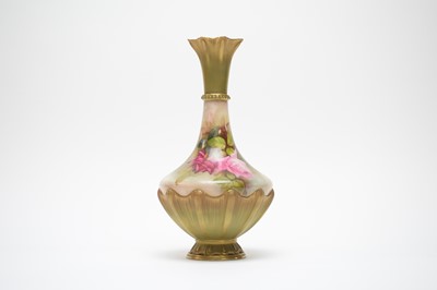 Lot 392 - A Royal Worcester blush ivory vase.