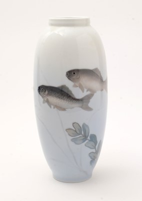Lot 747 - Copenhagen vase with fish