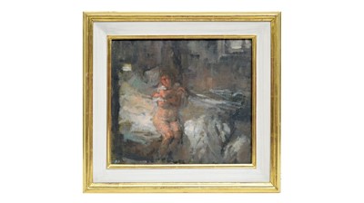 Lot 1041 - Bernard Dunstan - Getting Up II, Prague | oil