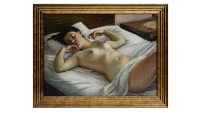 Lot 322 - Karel Skala - Recumbent Female Nude | oil
