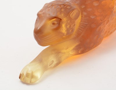 Lot 815 - Lalique amber Zeiler Panther