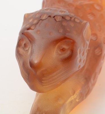 Lot 815 - Lalique amber Zeiler Panther