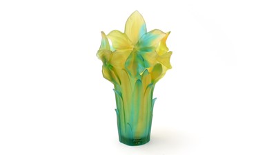 Lot 822 - Daum Iris Vase