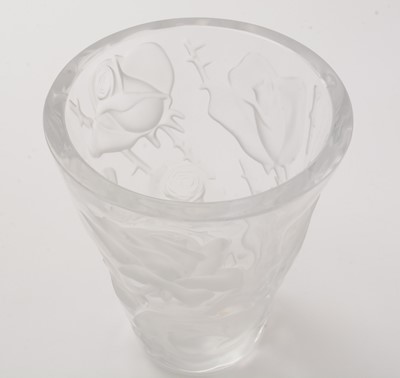 Lot 826 - Lalique Ispahan Rose Vase