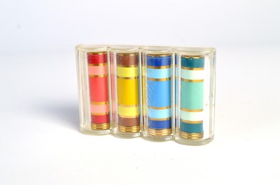 Lot 138 - A 1940s Helena Rubinstein colour theory "Lipstick Four-Cast" lipstick kit