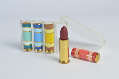 Lot 138 - A 1940s Helena Rubinstein colour theory "Lipstick Four-Cast" lipstick kit