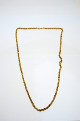 Lot 139 - A 9ct yellow gold necklace