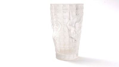 Lot 833 - Lalique Heron Vase