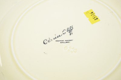 Lot 387 - A Clarice Cliff Newport Pottery 'Capri' circular plate.