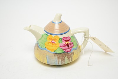 Lot 383 - A Clarice Cliff ‘Bizarre’ Newport Pottery teapot.