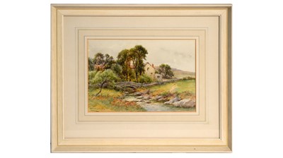 Lot 1064 - Harry Sticks - Bridge House, and On Castlefern Water | watercolour