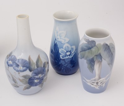 Lot 766 - A selection of  eleven small Royal Copenhagen vases