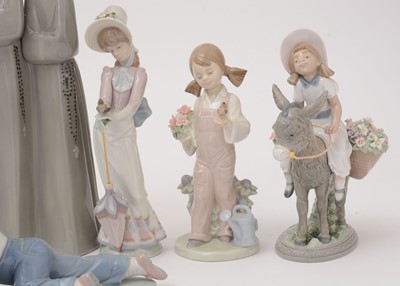 Lot 782 - A group of Lladro figures.