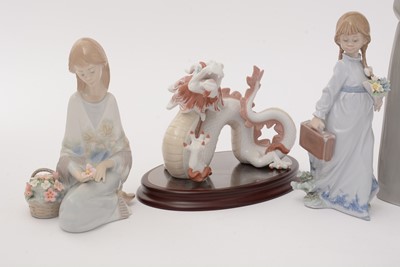 Lot 782 - A group of Lladro figures.