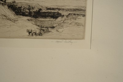 Lot 1017 - Alfred Bentley - Near the Braid Hills, Edinburgh | etching