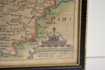 Lot 1036 - After Christopher Saxton - A Map of County Durham | engraving