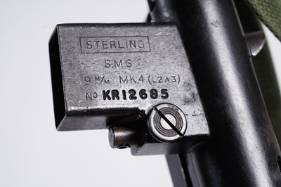 Lot 56 - A deactivated Sterling Mk4 9mm sub-machine gun