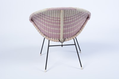 Lot 98 - A retro vintage mid 20th Century rattan satellite chair