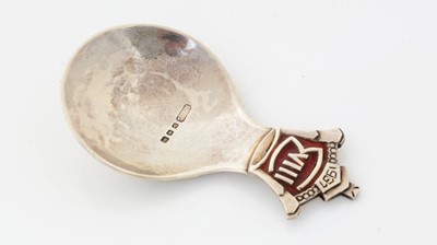 Lot 209 - A commemorative silver caddy spoon