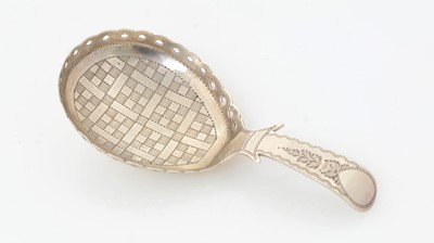 Lot 219 - A George III silver caddy spoon
