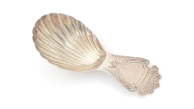 Lot 227 - A George III silver caddy spoon