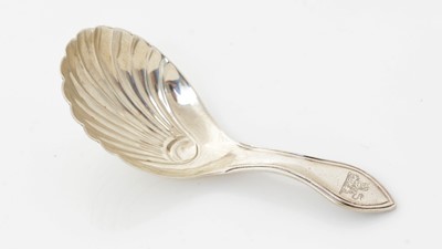 Lot 232 - A George III silver caddy spoon