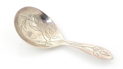 Lot 238 - A George III small silver caddy spoon