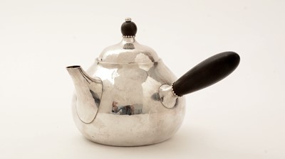 Lot 105 - A mid-20th Century Danish silver teapot