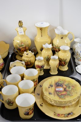 Lot 274 - A collection of Aynsley ‘Orchard Gold’ decorative ceramic wares.