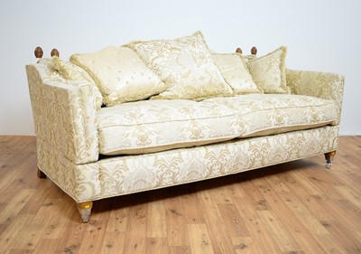 Lot 80 - Gascoigne Designs: a contemporary luxury two-seater drop-arm sofa