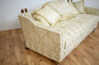 Lot 80 - Gascoigne Designs: a contemporary luxury two-seater drop-arm sofa