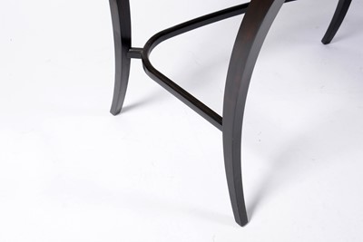 Lot 42 - Jonathan Charles - an Art Deco inspired original contemporary designer desk of curved form