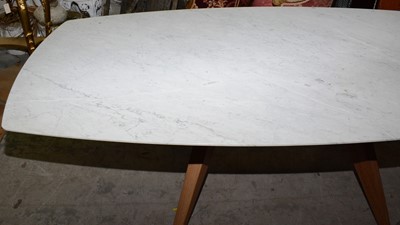 Lot 104 - Coco Wolf - Cascais - a marble topped garden dining table
