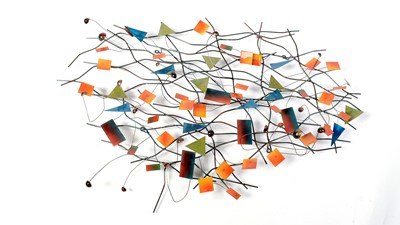 Lot 191 - A large contemporary abstract wall sculpture