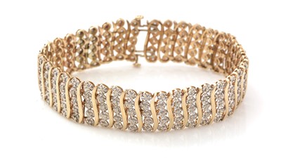 Lot 444 - A diamond bracelet