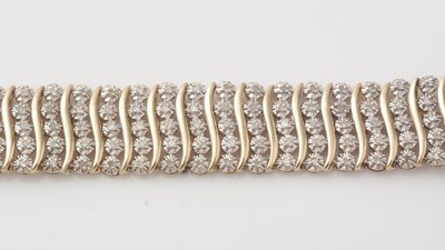 Lot 444 - A diamond bracelet