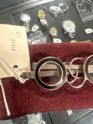 Lot 179 - A pair of late 18th Century silver Martin's Margins eyeglasses or spectacles